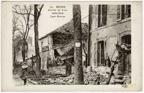 L'Avenue de Laon en ruines